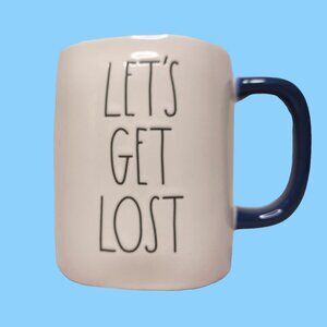 Rae Dunn Artisan Collection Ceramic Mug Lets Get Lost 20 Oz Coffee Cup